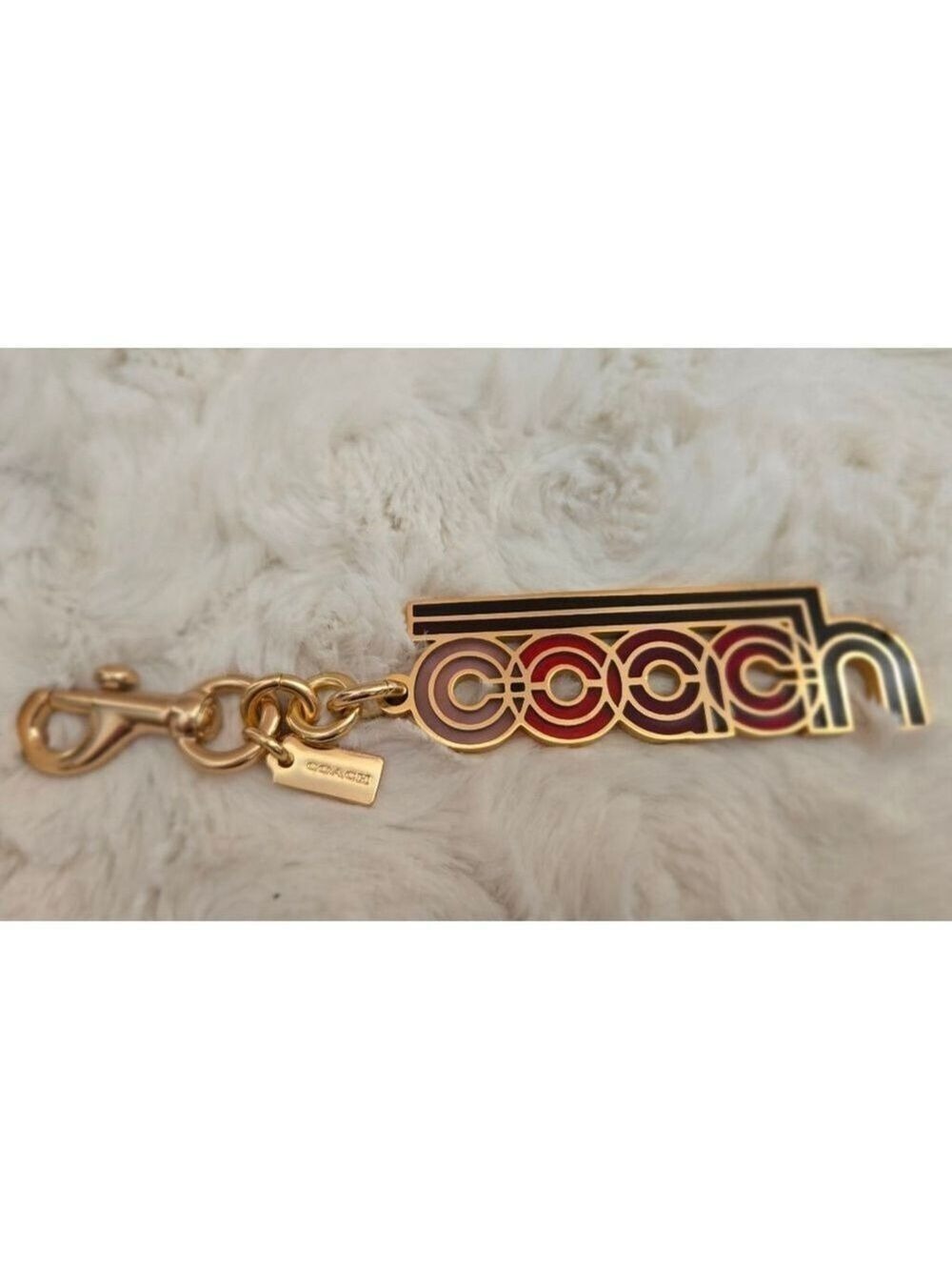 NWOT Coach Retro Stained Glass Bag Charm